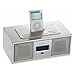 RockridgeSound Elav 3 2.1 Lautsprechersystem (Dockingstation, UKW-/MW-Tuner) für Apple iPod weiß
