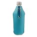 Bottle Sleeve aus Neopren klein (turquoise) - stylishe Hülle im Waffeldesign passend für 0,5 PET-Flaschen und tolle Geschenkidee