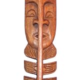 Handmade 'Wise Eyes' Tribal Mask Wall Hanging (Thailand)