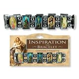 Creative Ventures Religious Saints Hematite Tile Stretch Bracelet