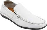 Rockport Men's Cape Noble Driving Shoe,White Leather,7.5 W US