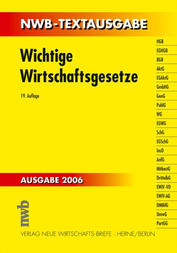 Wichtige Wirtschaftsgesetze