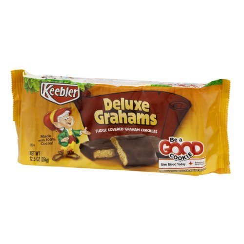Keebler Fudge Shoppe Deluxe Grahams Fudge Covered Crackers 12.5 oz Food