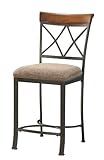 Hamilton Counter Stool (Medium Cherry / Taupe / Beige / Pewter) (41"H x 19" ....