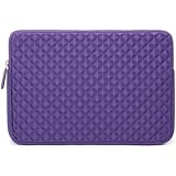 Laptop Sleeve, EveCase 11.6'' ~ 12.5'' Chromebook/ Ultrabook Notebook Diamond Foam Splash & Shock Resistant Neoprene Sleeve Case Travel Bag (Purple)