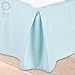 Nestl Light Baby Blue Bed Skirt Queen Size - Queen Bed Skirt 14 Inch Drop - Brushed Microfiber Bed Skirts - Hotel Quality Pleated Bed Skirt - Shrinkage & Fade Resistant