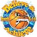 Believe/Achieve~basketball 15 Adult Sweatshirt