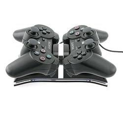 Dual Charging Station for Sony PS3 Controllers, Black