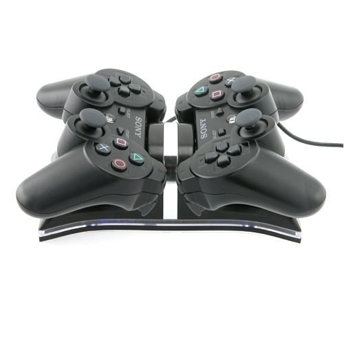 Dual Charging Station for Sony PS3 Controllers, Black