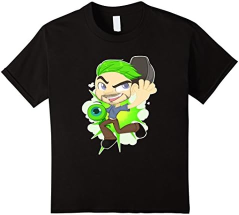 Jacksepticeye eyeball plush shirt - Top of the Mornin - Kids 10 - Black