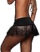 iHeartRaves Black Fishnet Mini Rave Dance Skirt (Medium/Large)