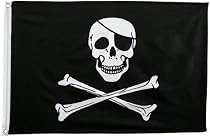 Pirate Jolly Roger Flag Polyester 3 ft. x 5 ft.