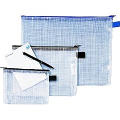 HETZEL Dokumententasche Mesh Bag A4/1300260 transparent Weichfolie
