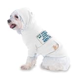 It's hard to be humble when you're a 49ers Fan Hooded (Hoody) T-Shirt with pocket for your Dog or Cat XS White