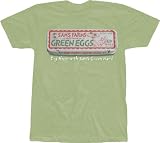 Dr. Seuss Sam's Farms Green Eggs and Ham Light Green Adult T-shirt Tee