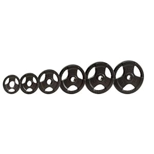 TKO Olympic Rubber Tri-Grip Plate