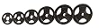 TKO Olympic Rubber Tri-Grip Plate TKO Olympic Rubber Tri-Grip Plate