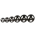 TKO Olympic Rubber Tri-Grip Plate