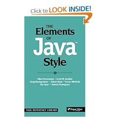 The Elements of Java Style