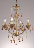 AF Lighting Josephine 4 Light Chandelier French Gold