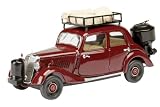 Dickie-Schuco 450243900 - Schuco - MB 170V mit Holzvergaser 1:43 Limousine, rot, Limited Edition: 1.000 St&uuml;ck, Klarsichtvitrine mit Sammlerumkarton