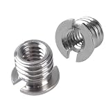2 X Metal 1/4" to 3/8" Convert Screw Adapter for Tripod Monopod Ballhead DSLR SLR