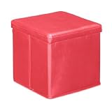 Zuo Stockholm Storage Ottoman Red