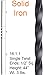 Satin Black 16.1.1 Single Twist Solid Iron Baluster for Staircase Remodel, Box of 5