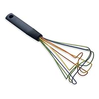 Kuhn Rikon 10-Inch Silicone Tornado Whisk with 2-Tone Handle, Black