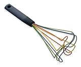 Kuhn Rikon 10-Inch Silicone Tornado Whisk with 2-Tone Handle, Black