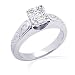 1.5 Ct Asscher Cut Solitaire Diamond Vintage Engraved Thick Engagement Ring VVS1 1.5 Ct Asscher Cut Solitaire Diamond Vintage Engraved Thick Engagement Ring VVS1