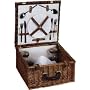 Whitney Design ML-2654 Woven-Willow Square-Shaped 2-Person Picnic-Basket Set