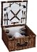 Whitney Design ML-2654 Woven-Willow Square-Shaped 2-Person Picnic-Basket Set