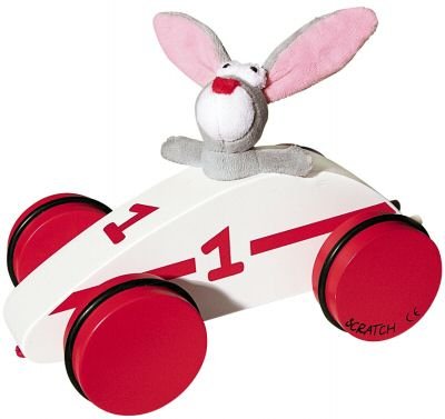 Childrens Toyshop  Third Party New : Baby Wooden Toy Car - Rabbit