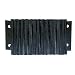 Vestil 1224-4.5 Horizontal Laminated Dock Bumper, Fabric Reinforced Rubber, 24" Width, 12" Height, 4.5" Projection