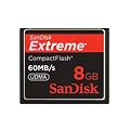 SanDisk 8GB Extreme CF Compact Flash Cards 60MBS - Retail Pack