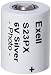 Exell Battery S23PX 6V Silver Oxide Battery 4NR42 EPX23 V23PX 4LR42 PX23, White/Silver