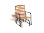 Jack Post Woodlawn Glider Chair with Tray in Bronze Finish