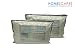 Kitchen & Housewares : 4 x White Duck Feather Pillows - Wash at Home Range - Hypo Allergenic & Anti Dust Mite (HOMESCAPES Brand)
