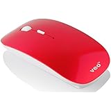 VEO | Wireless Mouse for Macbook iMac, Laptops, PCs, Tablets - Red