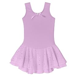 Girls' Danz N Motion&reg; by Danshuz&reg; Tank Dress with Mesh Skirt - Lavender
