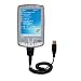 Aufgewickeltes Hot-Synk USB-Kabel für HP iPAQ hx2700 Series mit den Funktionen Datentransfer und Aufladen Mit TipExchange Technologie ausgerüstet