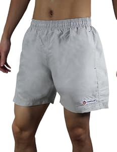 Reebok Mens High Performance Athletic Sports Shorts with Brief Lining S Grey