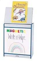 RAINBOW ACCENTS BIG BOOK EASEL MAGNETIC WRITE-N-WIPE YELLOW