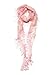 Cindy and Wendy Lightweight Triangle Floral Fashion Lace Fringe Scarf Wrap for Women (Light Pink)
