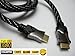 Premium Gold Plated High Speed HDMI - HDMI M/M Cable Version for PS3, Blu-Ray DVD, Xbox 360 - 6 Feet / High Gloss Charcoal Silver Connectors with Nylon Mesh Version 1.3b Category 2 Certified Cable