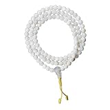 Premium Quality 7mm Tibetan Mother of Pearl Prayer Beads, Tibetan Mala for Meditation