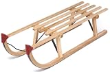 Ultrasport Davos Rodelschlitten mit 100 cm oder  110 cm L&auml;nge - Massiv Hartholzrodel - Ultrasport