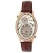 Charles Winston Women's Dual Time Cubic Zirconia Accented Watch #WR0282-CZ-BR