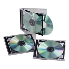 <b>Fellowes Model 98320 Double Jewel Cases (10-Count, Black)</b>